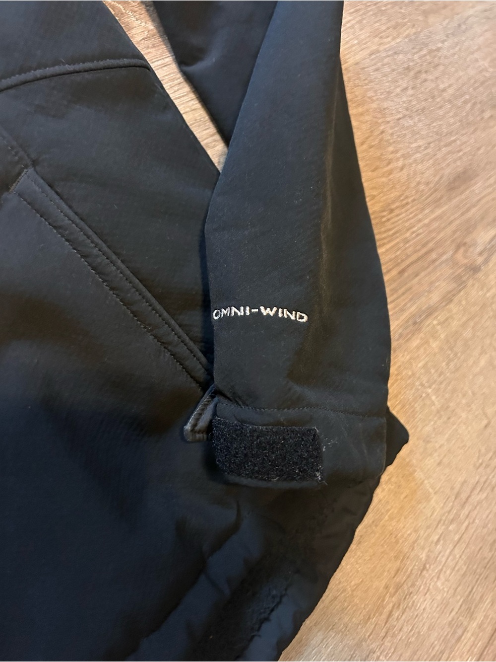 Columbia Jacket Womens XL Black Hooded Full Zip Fleece Lined Softshell - Picture 4 of 8
